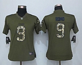 Women Nike Limited Dallas Cowboys #9 Romo Green Green Salute To Service Jersey,baseball caps,new era cap wholesale,wholesale hats